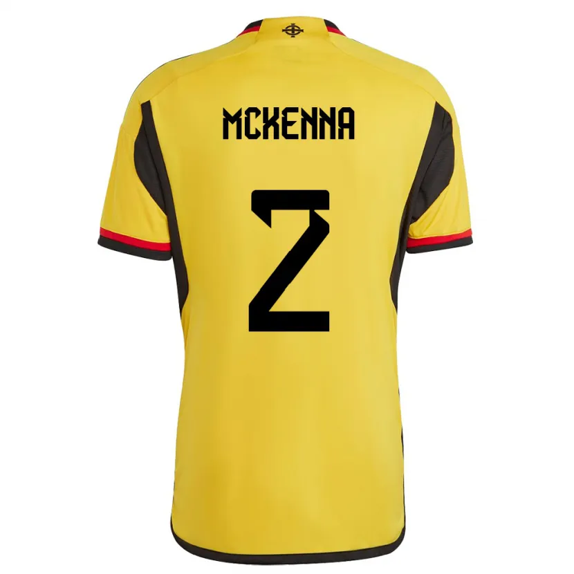 Danxen Herren Nordirland Rebecca Mckenna #2 Weiß Auswärtstrikot Trikot 24-26 T-Shirt Schweiz