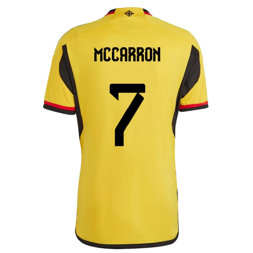Danxen Herren Nordirland Chloe Mccarron #7 Weiß Auswärtstrikot Trikot 24-26 T-Shirt Schweiz