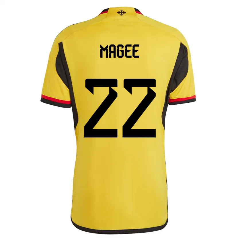 Danxen Herren Nordirland Abbie Magee #22 Weiß Auswärtstrikot Trikot 24-26 T-Shirt Schweiz