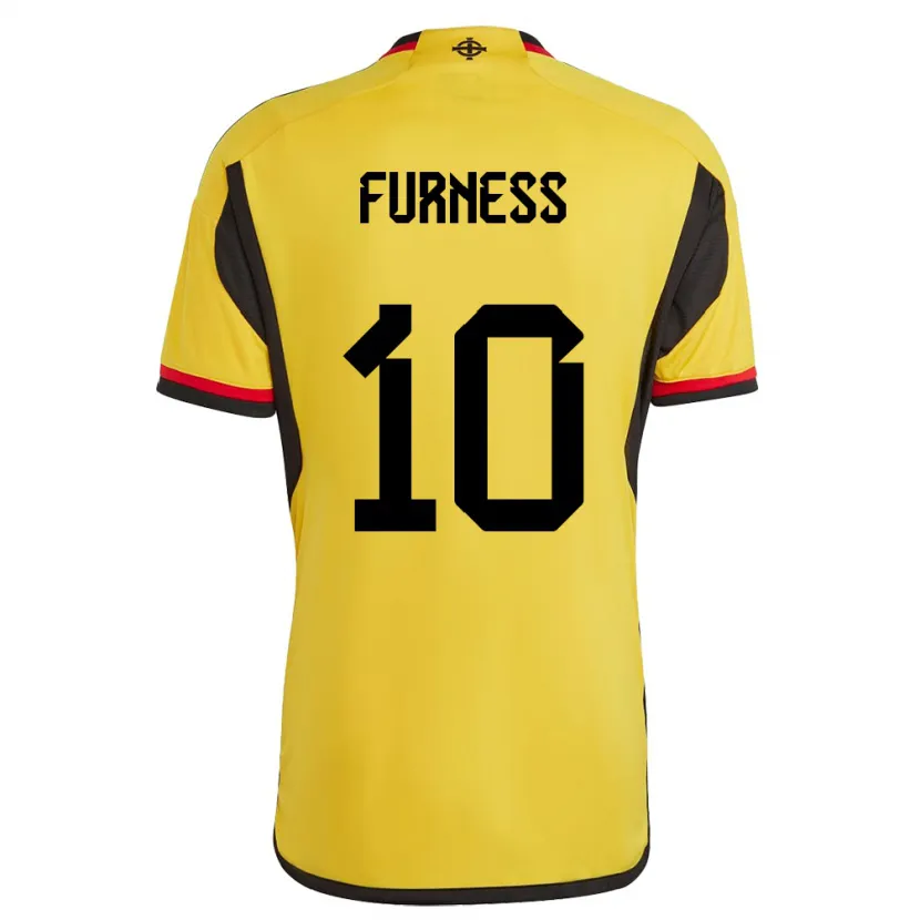 Danxen Herren Nordirland Rachel Furness #10 Weiß Auswärtstrikot Trikot 24-26 T-Shirt Schweiz