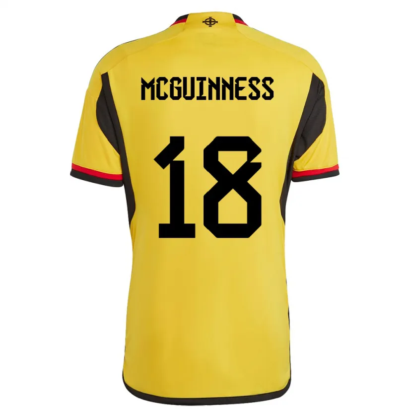 Danxen Herren Nordirland Caitlin Mcguinness #18 Weiß Auswärtstrikot Trikot 24-26 T-Shirt Schweiz
