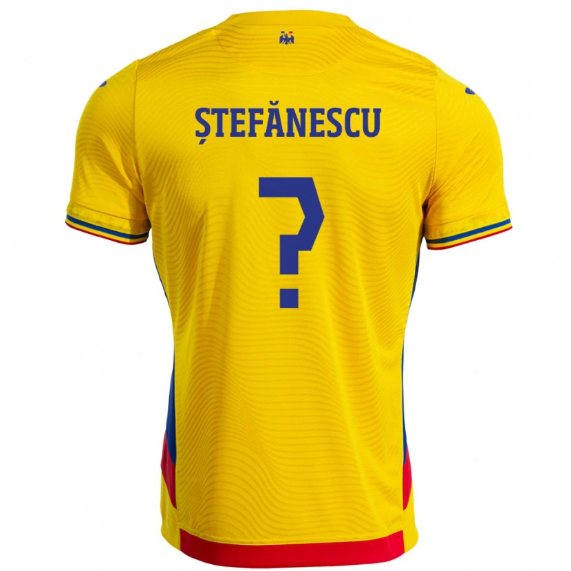 Danxen Damen Rumänische Marius Ștefănescu #0 Gelb Heimtrikot Trikot 24-26 T-Shirt Schweiz