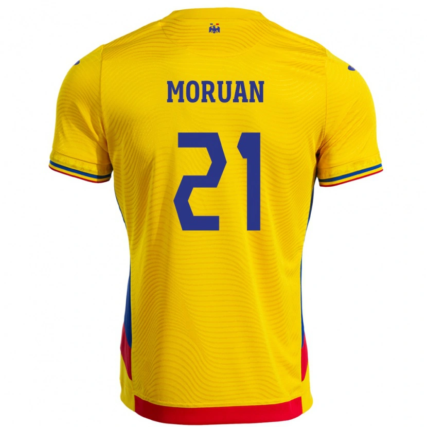 Danxen Damen Rumänische Olimpiu Moruţan #21 Gelb Heimtrikot Trikot 24-26 T-Shirt Schweiz