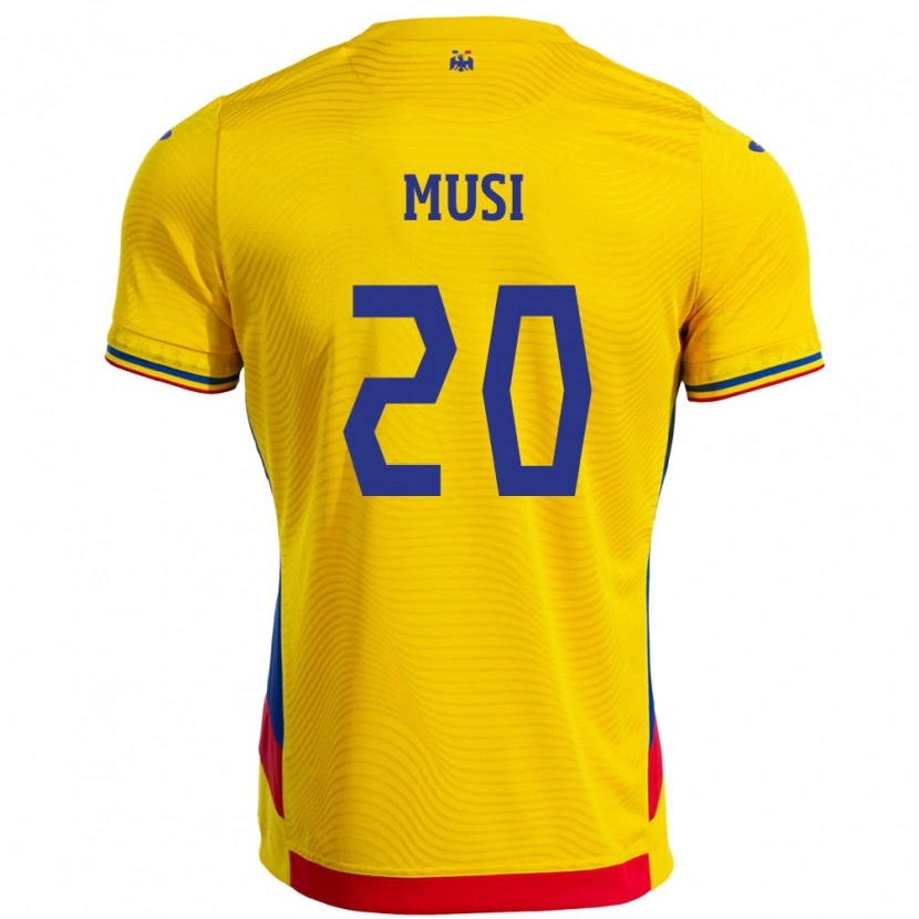 Danxen Damen Rumänische Alexandru Musi #20 Gelb Heimtrikot Trikot 24-26 T-Shirt Schweiz