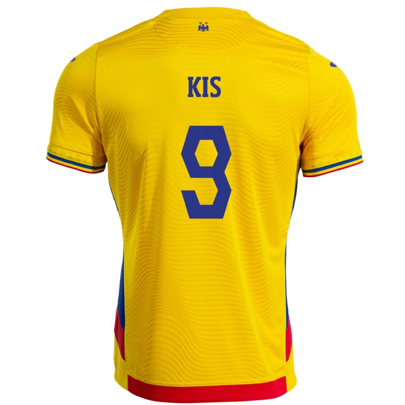Danxen Damen Rumänische Anita Kis #9 Gelb Heimtrikot Trikot 24-26 T-Shirt Schweiz