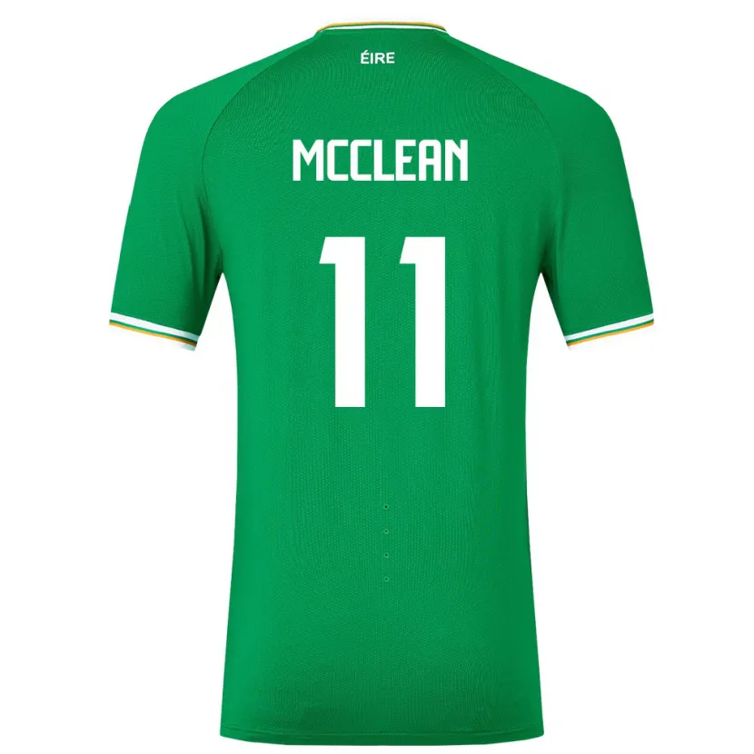 Danxen Damen Irische James Mcclean #11 Grün Heimtrikot Trikot 24-26 T-Shirt Schweiz