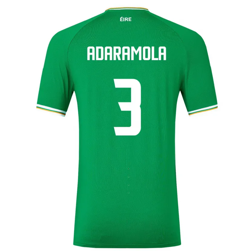 Danxen Damen Irische Tayo Adaramola #3 Grün Heimtrikot Trikot 24-26 T-Shirt Schweiz