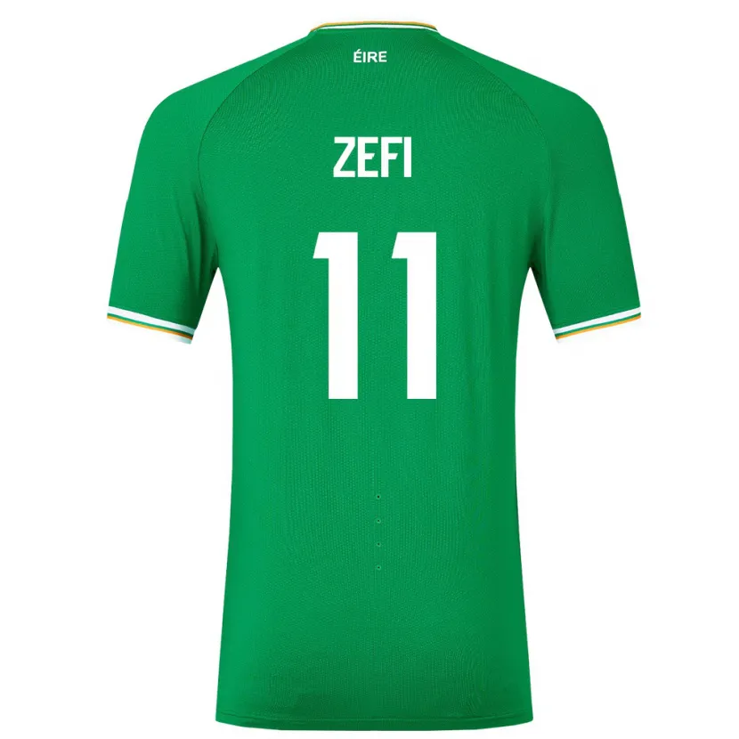 Danxen Damen Irische Kevin Zefi #11 Grün Heimtrikot Trikot 24-26 T-Shirt Schweiz