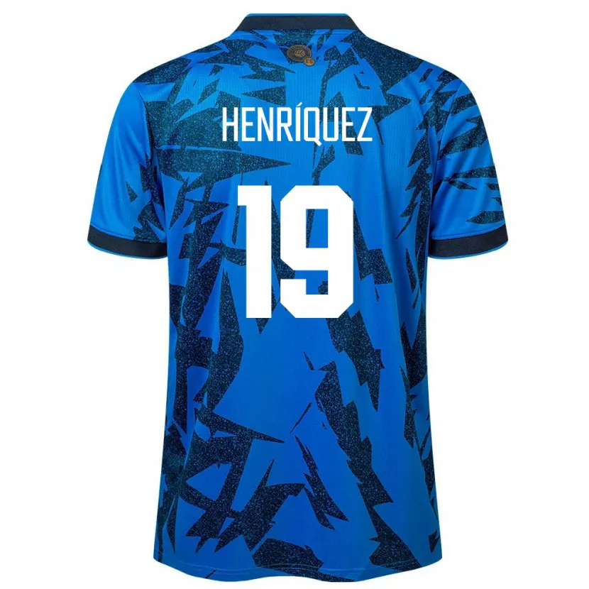 Danxen Damen El Salvador Alejandro Henríquez #19 Blau Heimtrikot Trikot 24-26 T-Shirt Schweiz