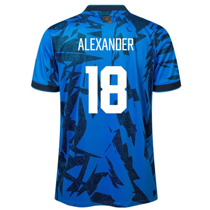Danxen Damen El Salvador Alexander Aguilar #18 Blau Heimtrikot Trikot 24-26 T-Shirt Schweiz
