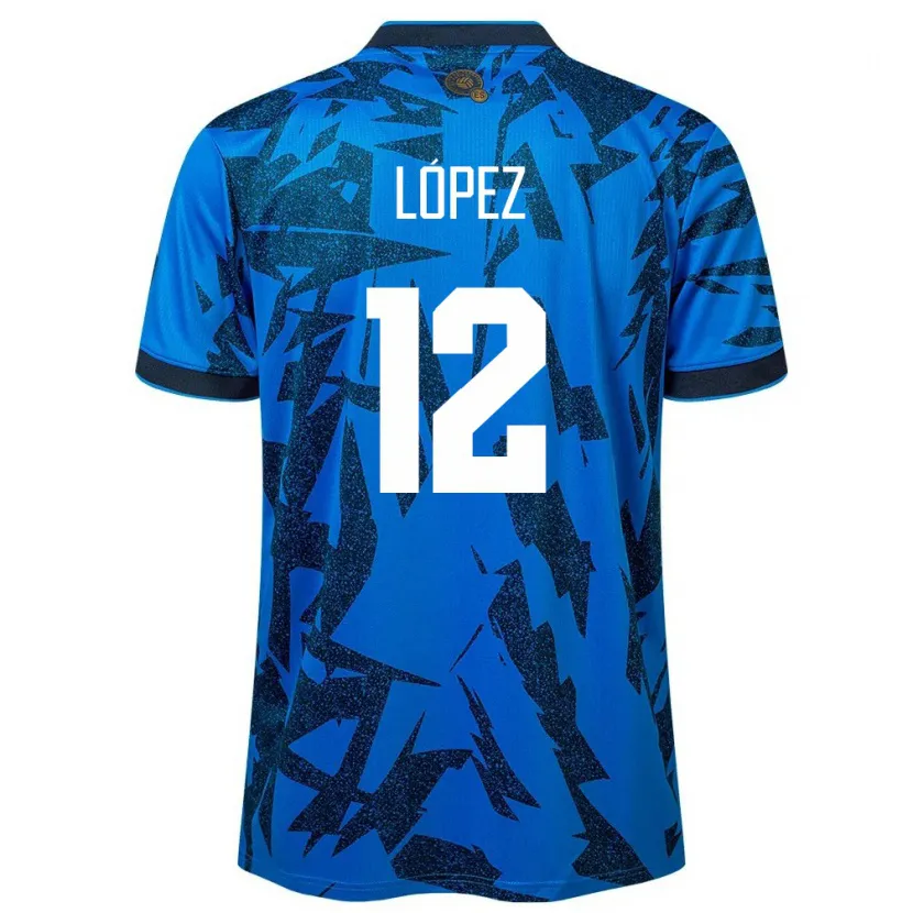 Danxen Damen El Salvador Abigaíl López #12 Blau Heimtrikot Trikot 24-26 T-Shirt Schweiz
