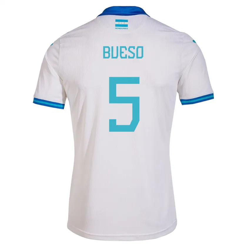 Danxen Damen Honduras Jonathan Bueso #5 Weiß Heimtrikot Trikot 24-26 T-Shirt Schweiz