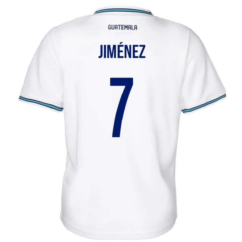 Danxen Damen Guatemala Cristian Jiménez #7 Weiß Heimtrikot Trikot 24-26 T-Shirt Schweiz