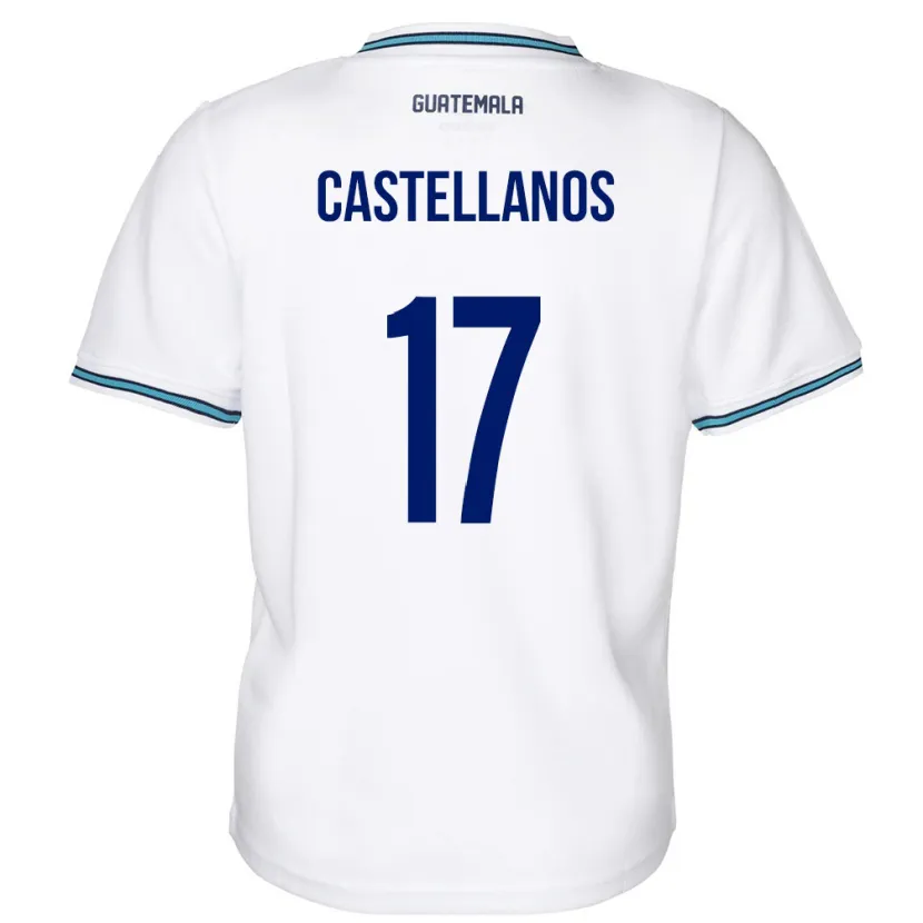 Danxen Damen Guatemala Óscar Castellanos #17 Weiß Heimtrikot Trikot 24-26 T-Shirt Schweiz