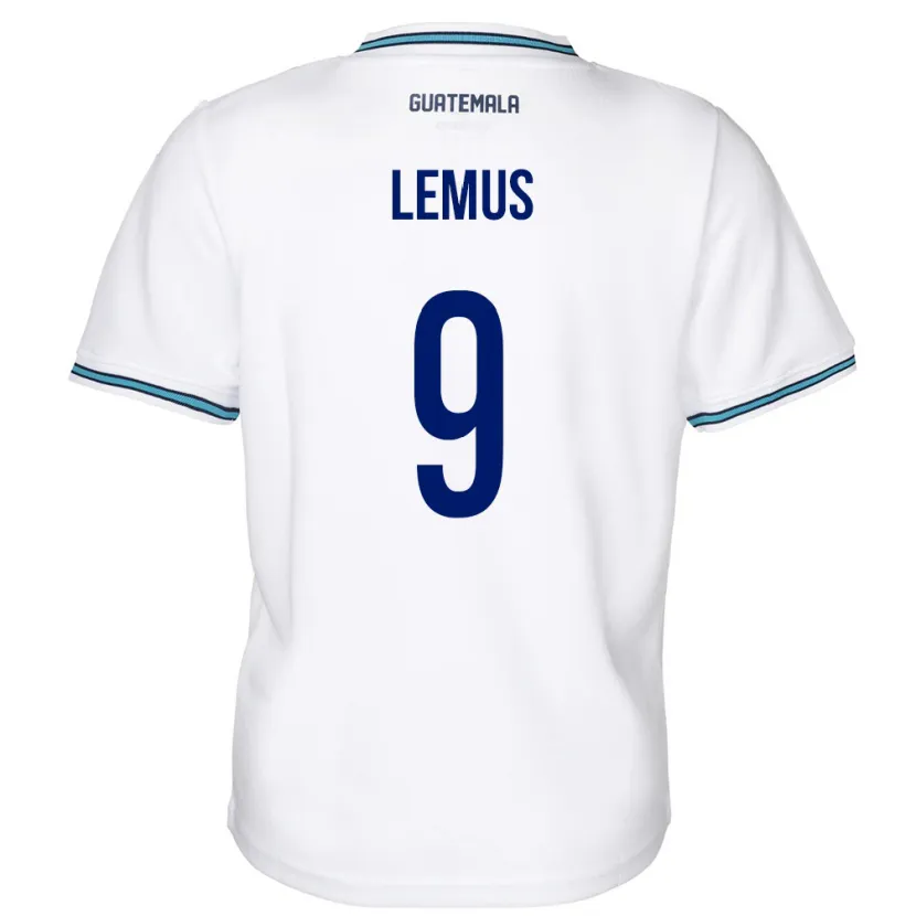 Danxen Damen Guatemala Erick Lemus #9 Weiß Heimtrikot Trikot 24-26 T-Shirt Schweiz
