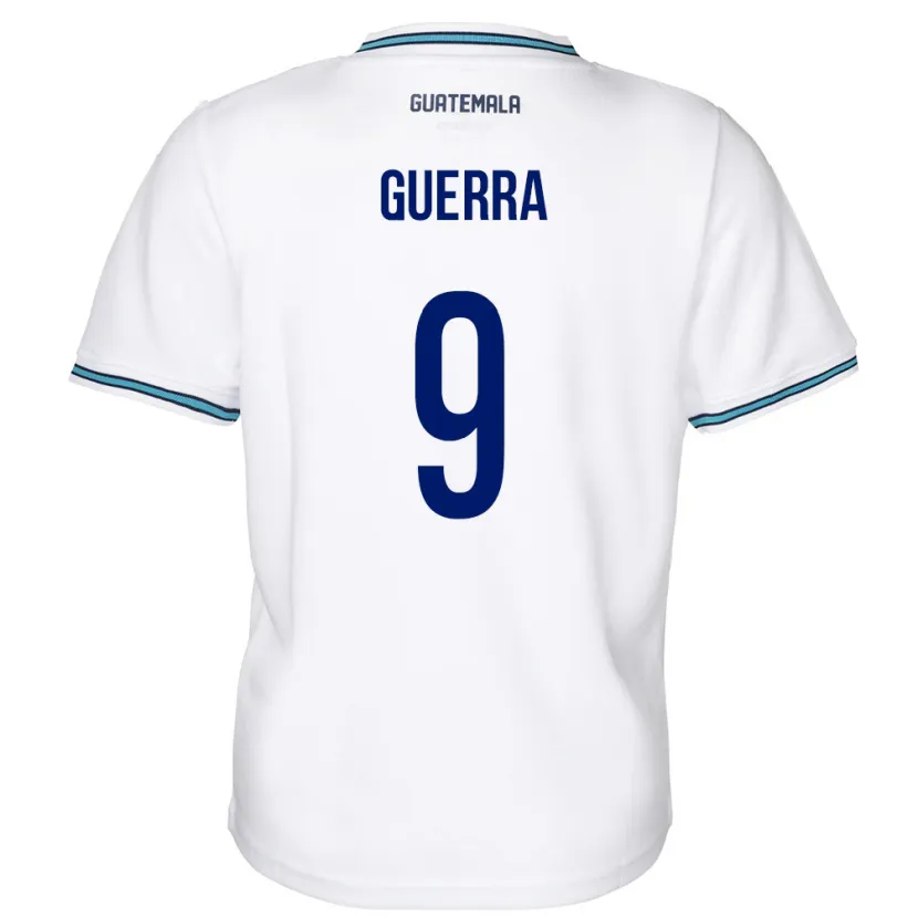 Danxen Damen Guatemala Oseas Guerra #9 Weiß Heimtrikot Trikot 24-26 T-Shirt Schweiz