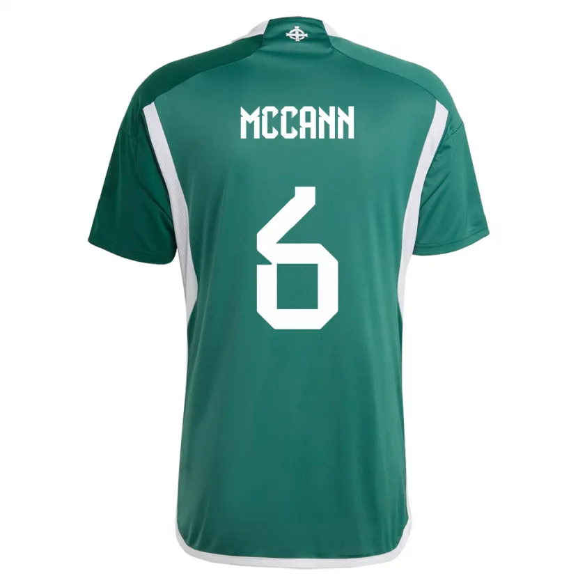 Danxen Damen Nordirland Charlie Mccann #6 Grün Heimtrikot Trikot 24-26 T-Shirt Schweiz