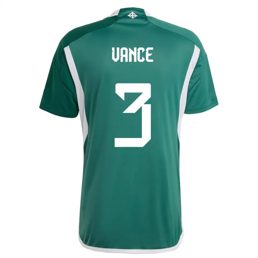 Danxen Damen Nordirland Demi Vance #3 Grün Heimtrikot Trikot 24-26 T-Shirt Schweiz