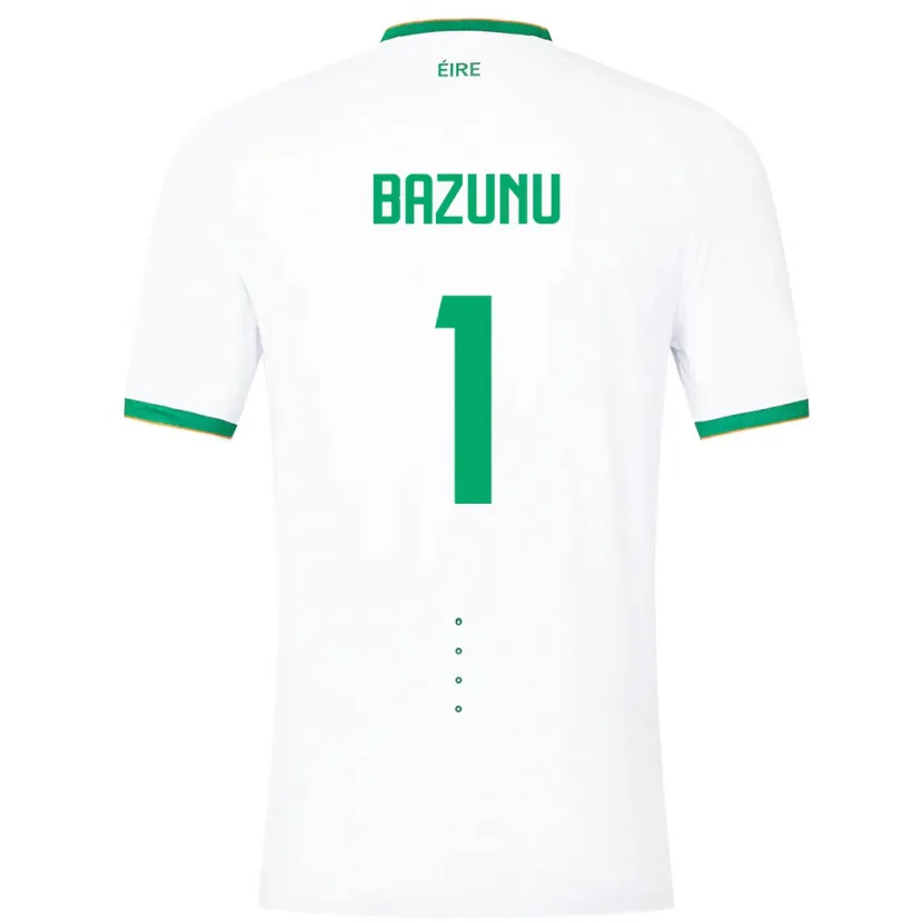 Danxen Damen Irische Gavin Bazunu #1 Weiß Auswärtstrikot Trikot 24-26 T-Shirt Schweiz