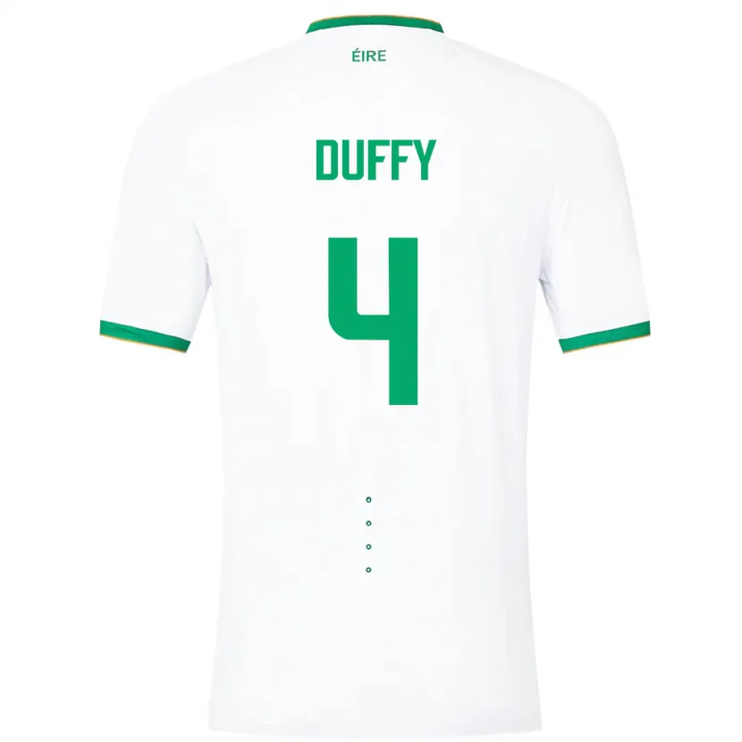 Danxen Damen Irische Shane Duffy #4 Weiß Auswärtstrikot Trikot 24-26 T-Shirt Schweiz