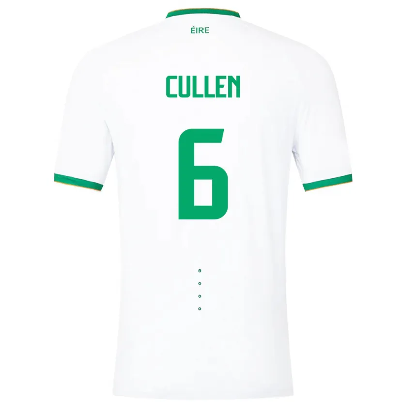 Danxen Damen Irische Josh Cullen #6 Weiß Auswärtstrikot Trikot 24-26 T-Shirt Schweiz
