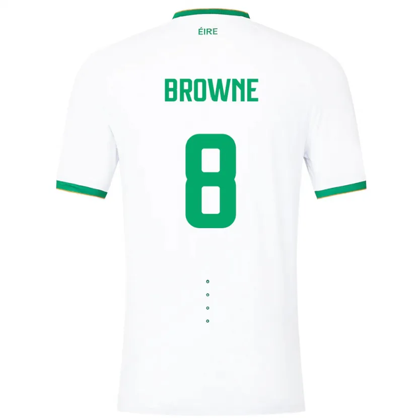 Danxen Damen Irische Alan Browne #8 Weiß Auswärtstrikot Trikot 24-26 T-Shirt Schweiz