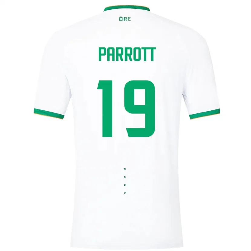 Danxen Damen Irische Troy Parrott #19 Weiß Auswärtstrikot Trikot 24-26 T-Shirt Schweiz