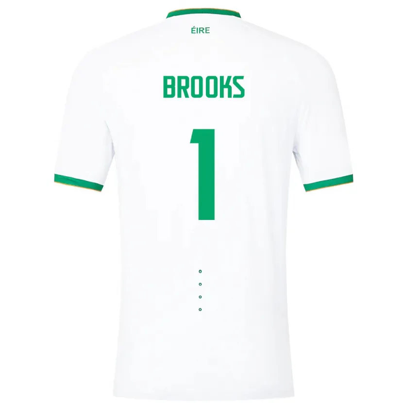 Danxen Damen Irische Tiernan Brooks #1 Weiß Auswärtstrikot Trikot 24-26 T-Shirt Schweiz