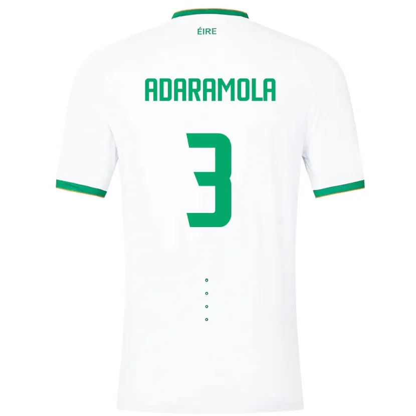 Danxen Damen Irische Tayo Adaramola #3 Weiß Auswärtstrikot Trikot 24-26 T-Shirt Schweiz