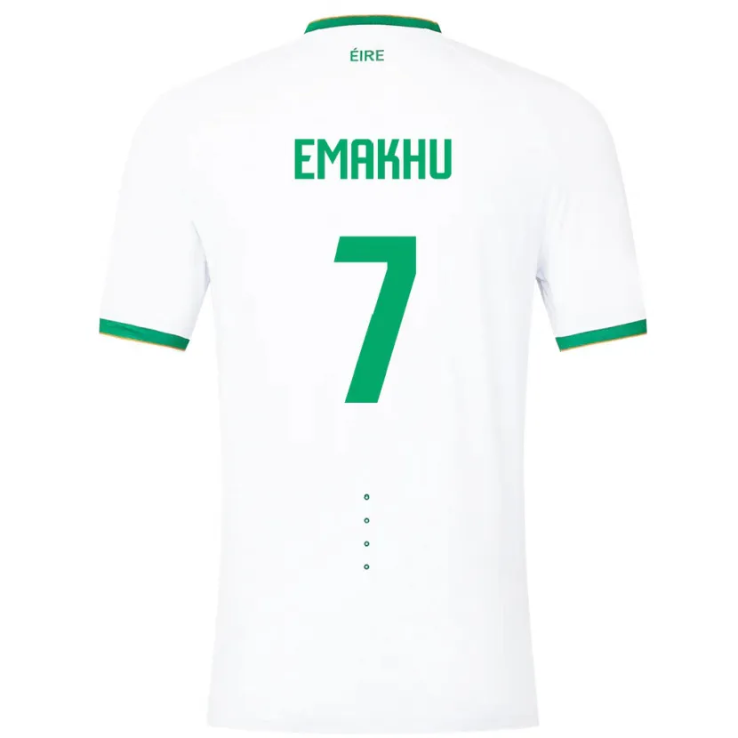 Danxen Damen Irische Aidomo Emakhu #7 Weiß Auswärtstrikot Trikot 24-26 T-Shirt Schweiz
