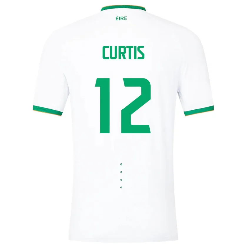 Danxen Damen Irische Sam Curtis #12 Weiß Auswärtstrikot Trikot 24-26 T-Shirt Schweiz
