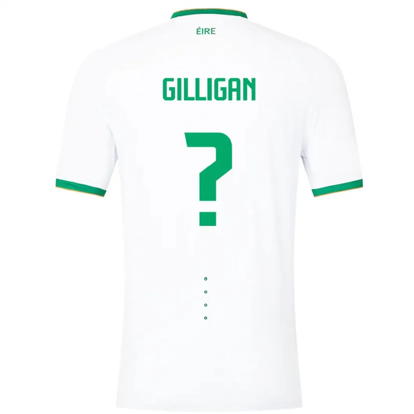 Danxen Damen Irische Ciaran Gilligan #0 Weiß Auswärtstrikot Trikot 24-26 T-Shirt Schweiz