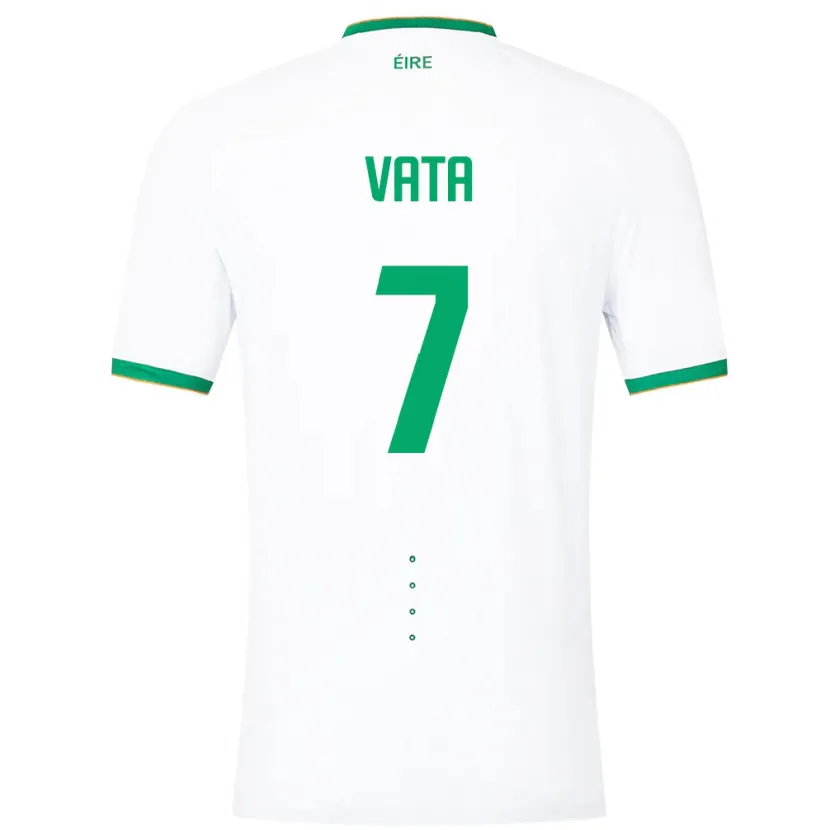Danxen Damen Irische Rocco Vata #7 Weiß Auswärtstrikot Trikot 24-26 T-Shirt Schweiz