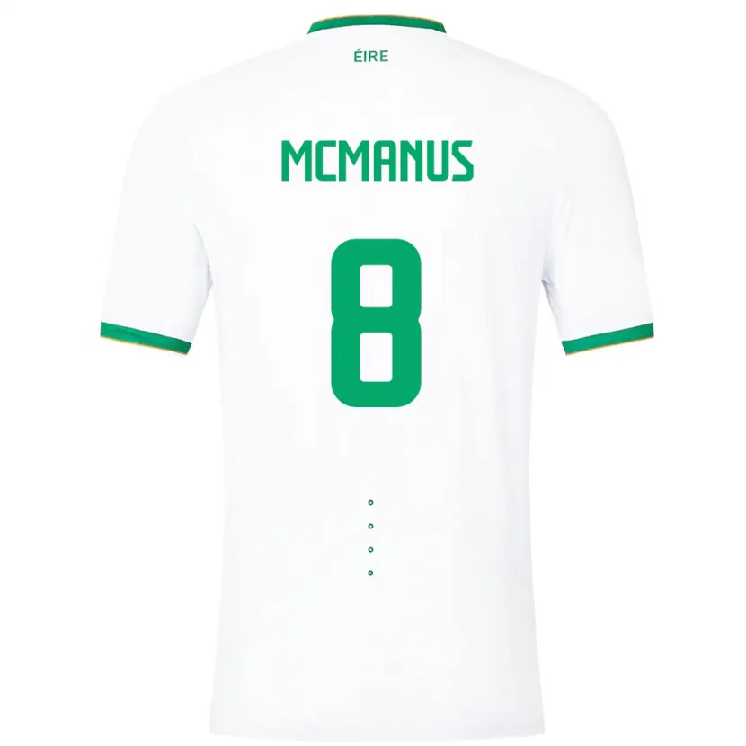 Danxen Damen Irische James Mcmanus #8 Weiß Auswärtstrikot Trikot 24-26 T-Shirt Schweiz