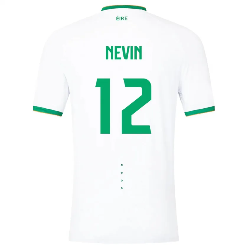 Danxen Damen Irische Harry Nevin #12 Weiß Auswärtstrikot Trikot 24-26 T-Shirt Schweiz