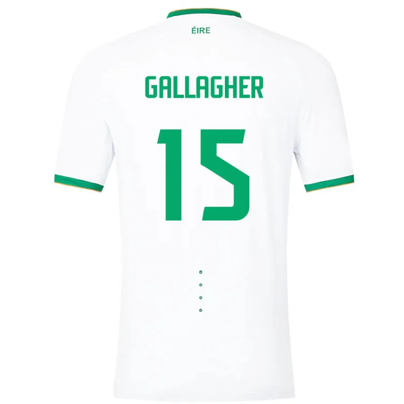 Danxen Damen Irische Oisín Gallagher #15 Weiß Auswärtstrikot Trikot 24-26 T-Shirt Schweiz
