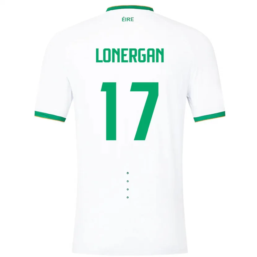 Danxen Damen Irische Tom Lonergan #17 Weiß Auswärtstrikot Trikot 24-26 T-Shirt Schweiz