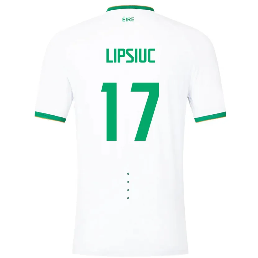 Danxen Damen Irische Darius Lipsiuc #17 Weiß Auswärtstrikot Trikot 24-26 T-Shirt Schweiz