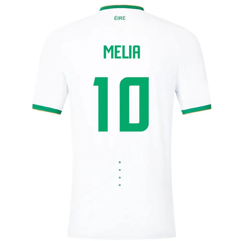 Danxen Damen Irische Mason Melia #10 Weiß Auswärtstrikot Trikot 24-26 T-Shirt Schweiz