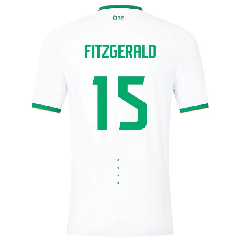 Danxen Damen Irische Kyle Fitzgerald #15 Weiß Auswärtstrikot Trikot 24-26 T-Shirt Schweiz