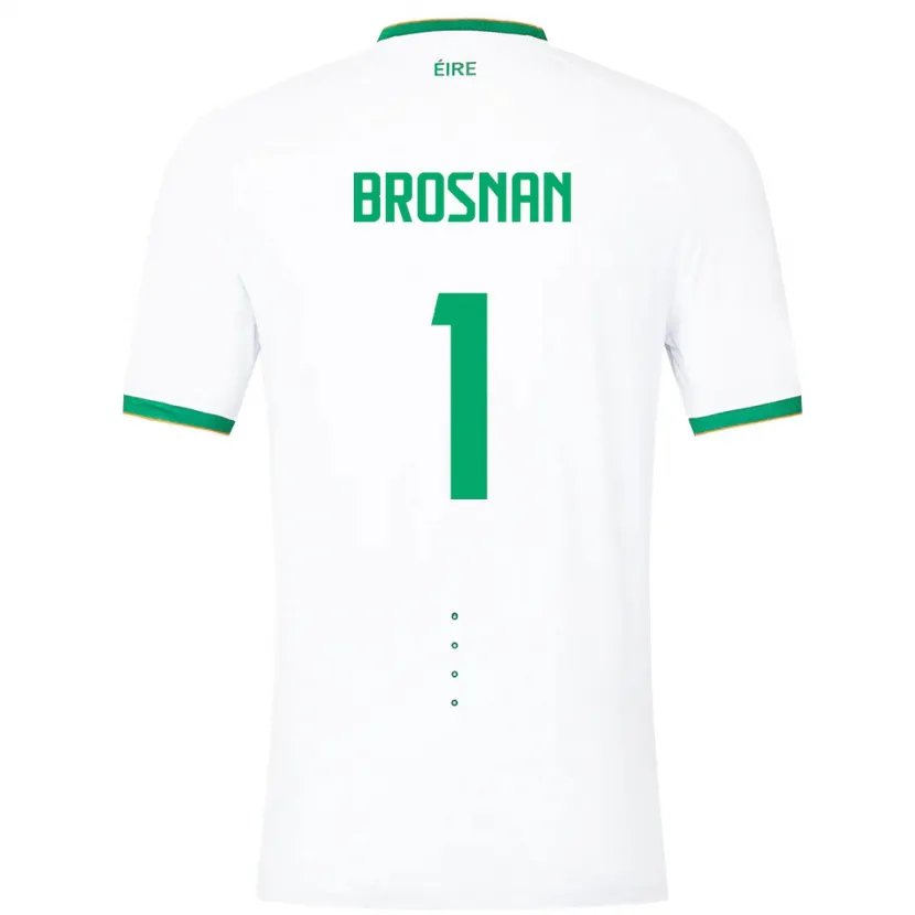 Danxen Damen Irische Courtney Brosnan #1 Weiß Auswärtstrikot Trikot 24-26 T-Shirt Schweiz