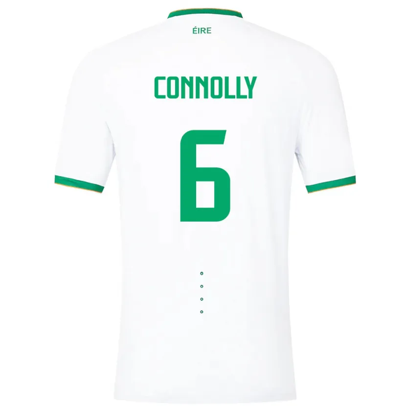Danxen Damen Irische Megan Connolly #6 Weiß Auswärtstrikot Trikot 24-26 T-Shirt Schweiz