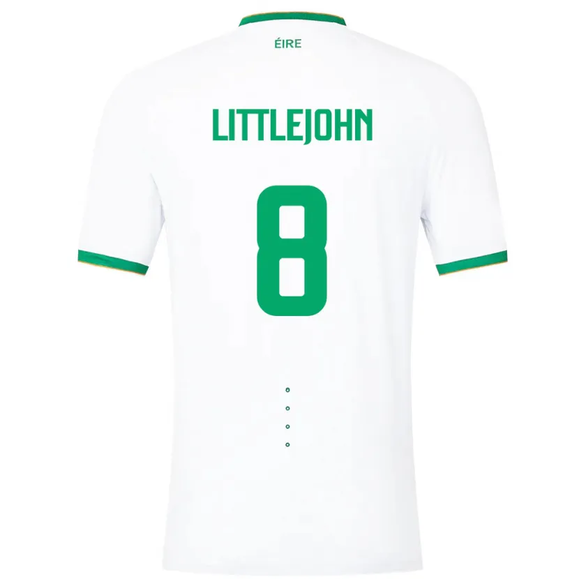 Danxen Damen Irische Ruesha Littlejohn #8 Weiß Auswärtstrikot Trikot 24-26 T-Shirt Schweiz