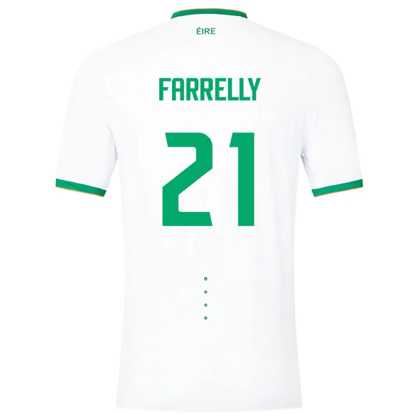 Danxen Damen Irische Sinead Farrelly #21 Weiß Auswärtstrikot Trikot 24-26 T-Shirt Schweiz