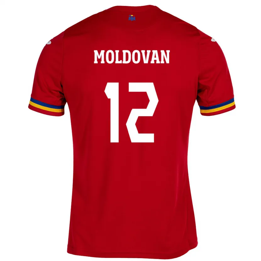 Danxen Damen Rumänische Horaţiu Moldovan #12 Rot Auswärtstrikot Trikot 24-26 T-Shirt Schweiz