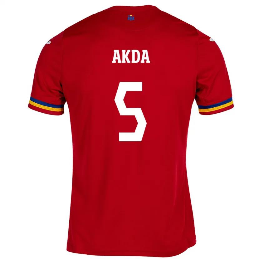 Danxen Damen Rumänische Ümit Akdağ #5 Rot Auswärtstrikot Trikot 24-26 T-Shirt Schweiz
