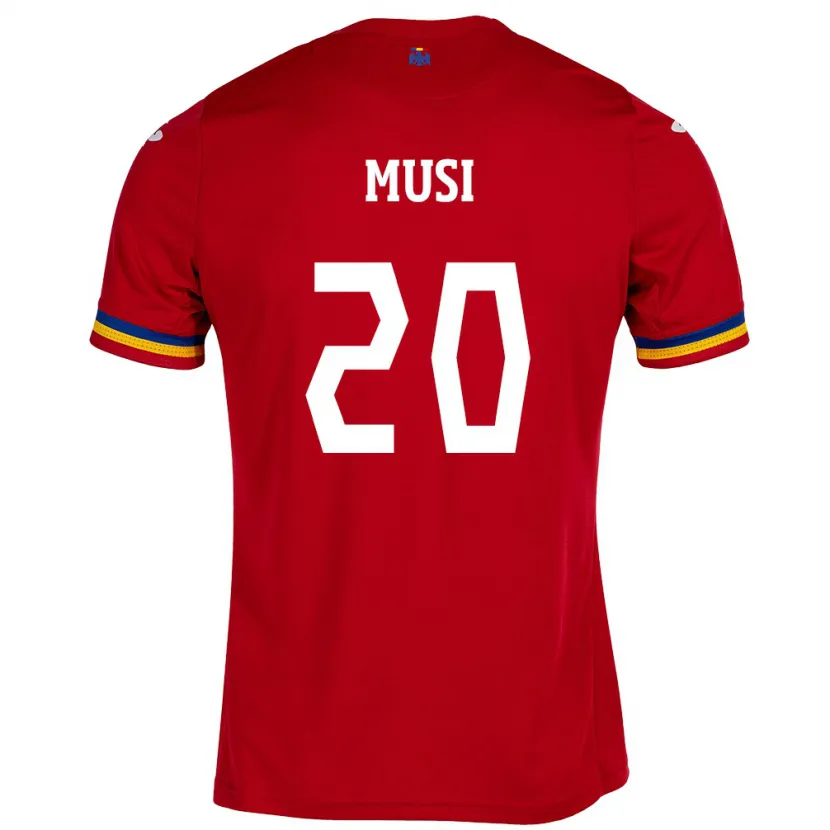 Danxen Damen Rumänische Alexandru Musi #20 Rot Auswärtstrikot Trikot 24-26 T-Shirt Schweiz