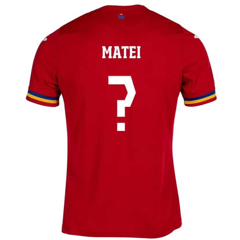 Danxen Damen Rumänische David Matei #0 Rot Auswärtstrikot Trikot 24-26 T-Shirt Schweiz