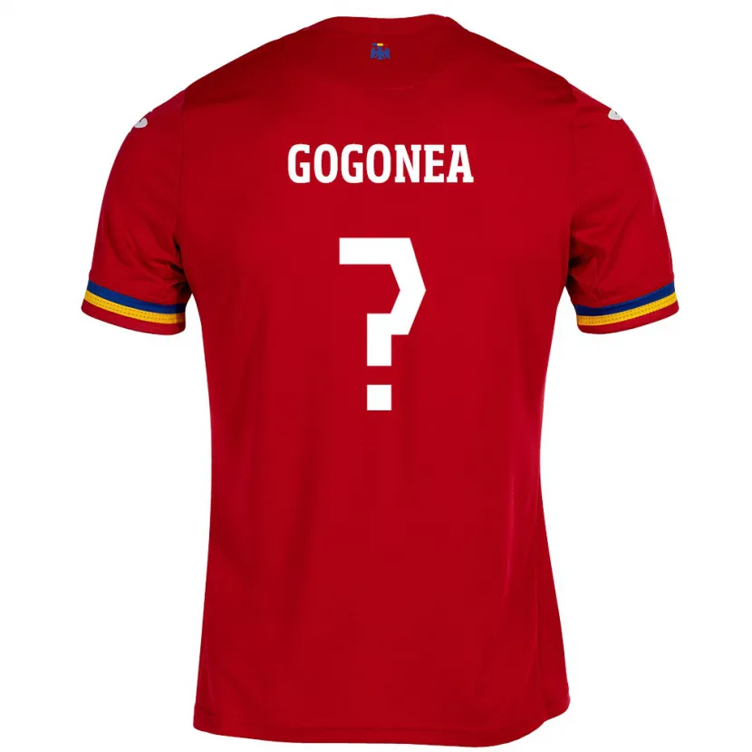 Danxen Damen Rumänische Raul Gogonea #0 Rot Auswärtstrikot Trikot 24-26 T-Shirt Schweiz