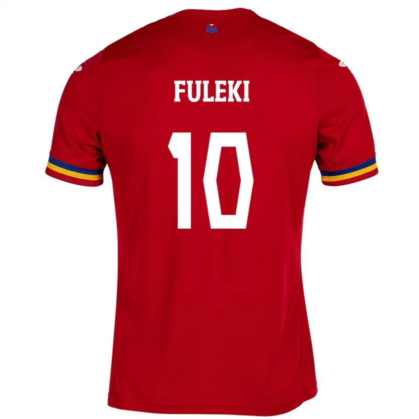 Danxen Damen Rumänische Samuel Fuleki #10 Rot Auswärtstrikot Trikot 24-26 T-Shirt Schweiz